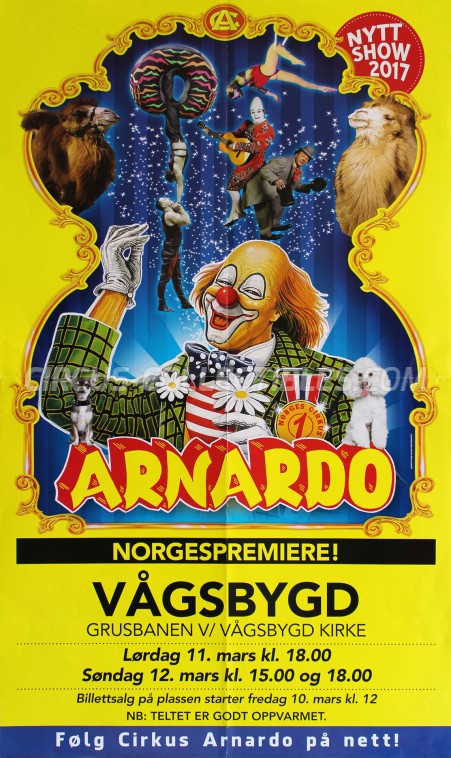Arnardo Circus Poster - Norway, 2017
