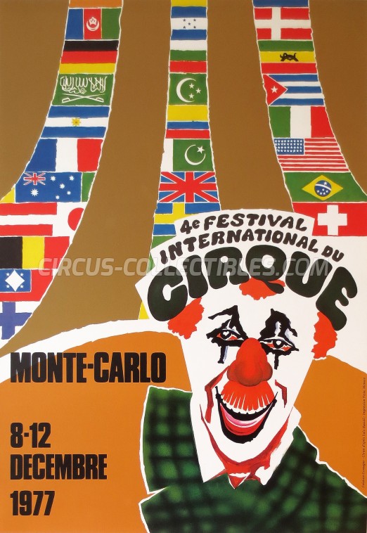 Festival International du Cirque de Monte-Carlo Circus Poster - Monaco, 1977