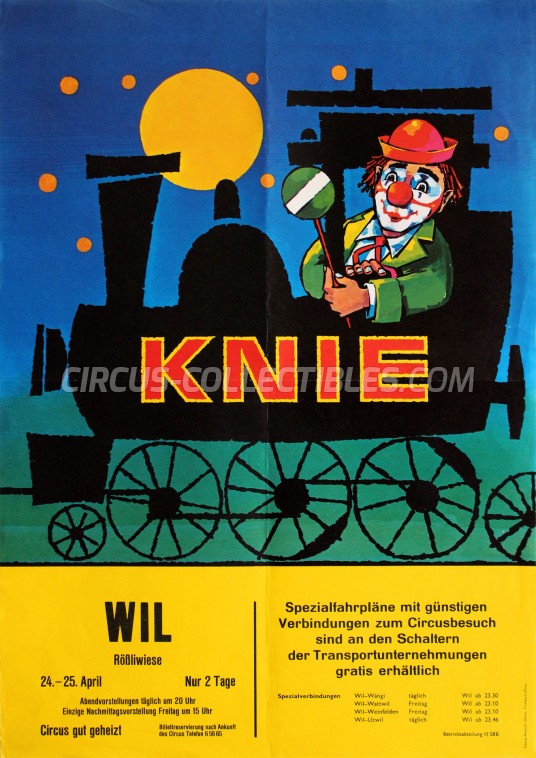 Knie Circus Poster - Switzerland, 1969