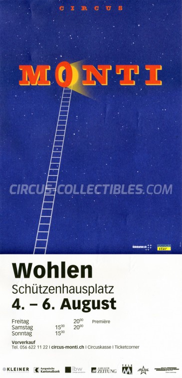 Monti Circus Poster - Switzerland, 2017