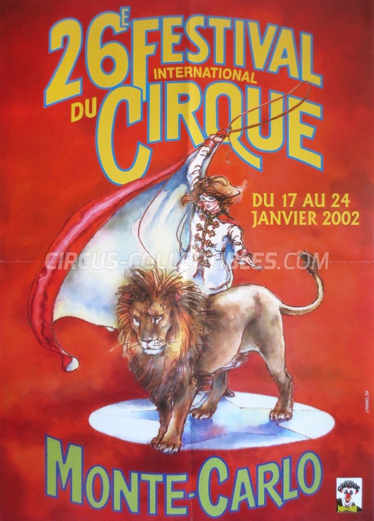Festival International du Cirque de Monte-Carlo Circus Poster - Monaco, 2002