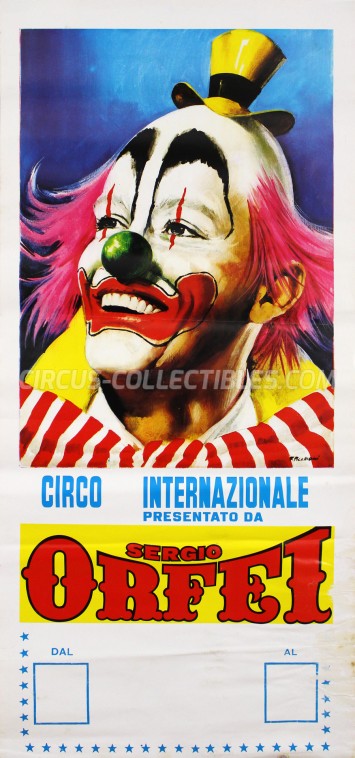 Sergio Orfei Circus Poster - Italy, 0
