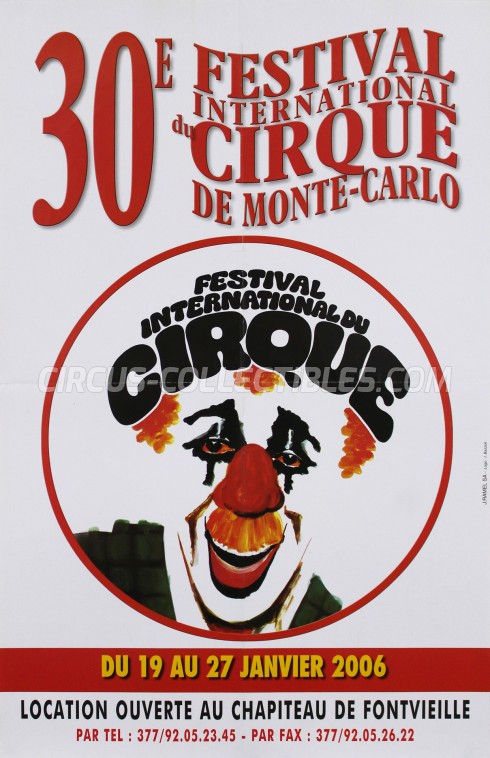 Festival International du Cirque de Monte-Carlo Circus Poster - Monaco, 2006