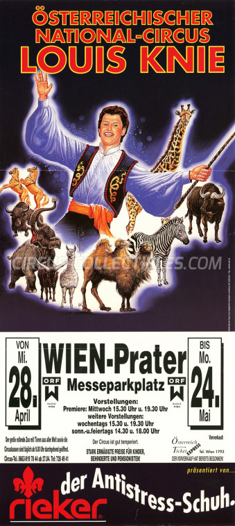 Louis Knie Circus Poster - Austria, 1999