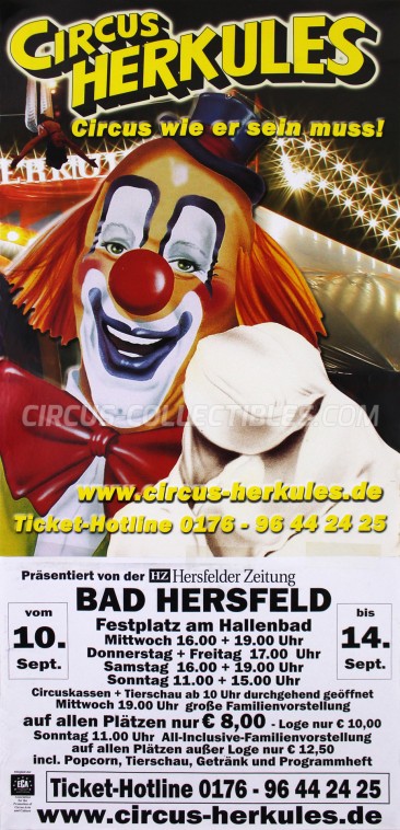 Herkules Circus Poster - Germany, 2008