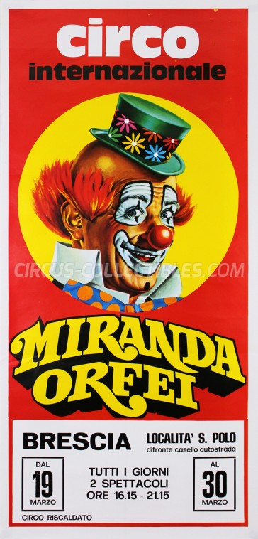 Miranda Orfei Circus Poster - Italy, 0