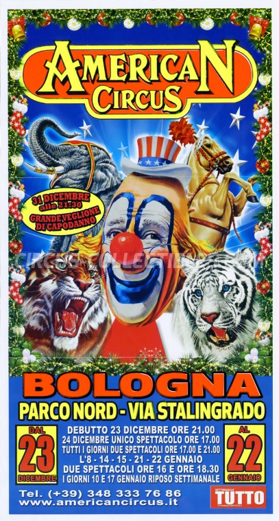 American Circus (Togni) Circus Poster - Italy, 2016