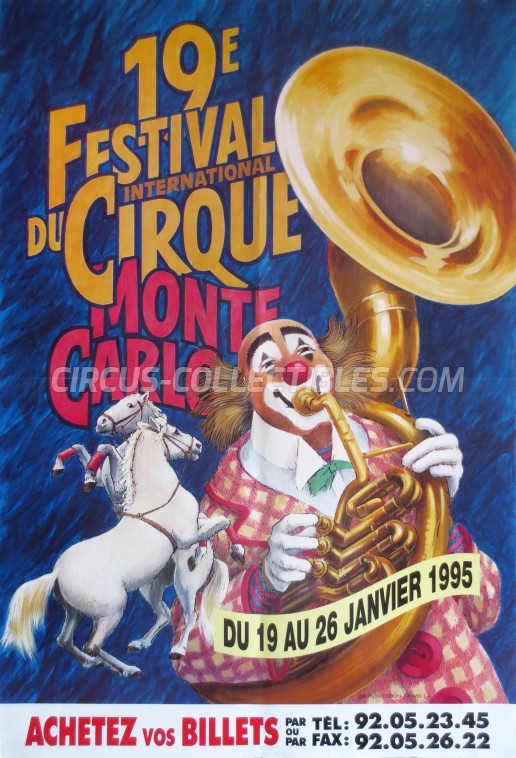 Festival International du Cirque de Monte-Carlo Circus Poster - Monaco, 1995