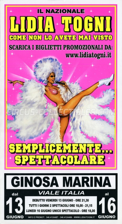 Lidia Togni Circus Poster - Italy, 2008