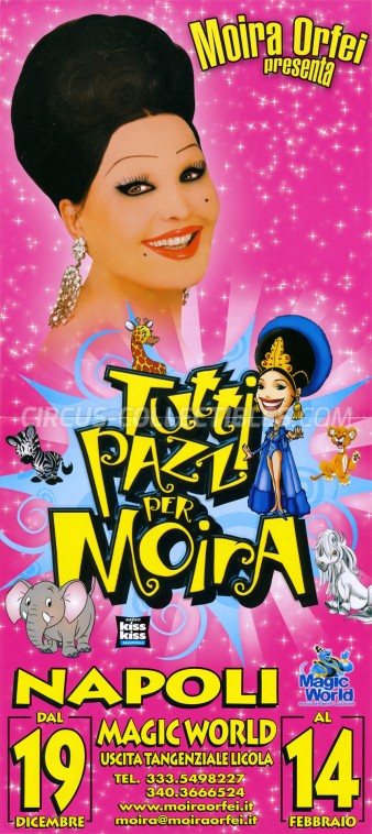 Moira Orfei Circus Poster - Italy, 2009