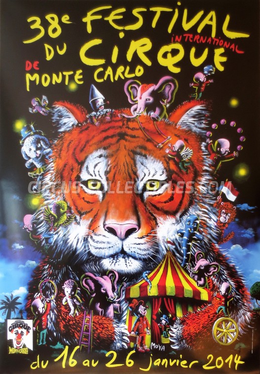 Festival International du Cirque de Monte-Carlo Circus Poster - Monaco, 2014