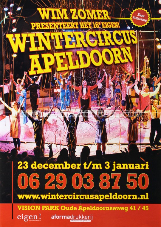 Wintercircus Apeldoorn Circus Poster - Netherlands, 2009