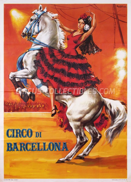 Circo di Barcellona Circus Poster - Italy, 1968
