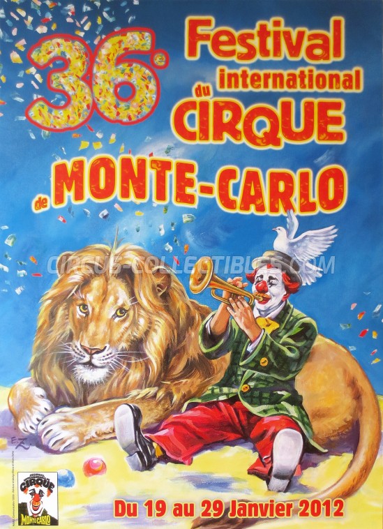 Festival International du Cirque de Monte-Carlo Circus Poster - Monaco, 2012