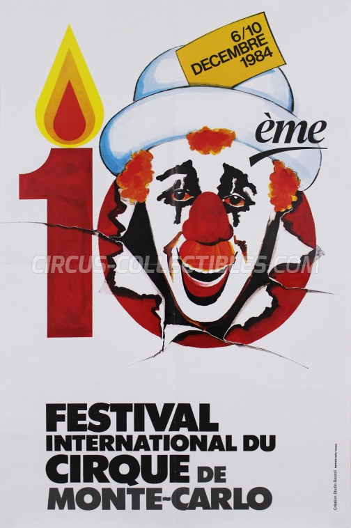 Festival International du Cirque de Monte-Carlo Circus Poster - Monaco, 1984