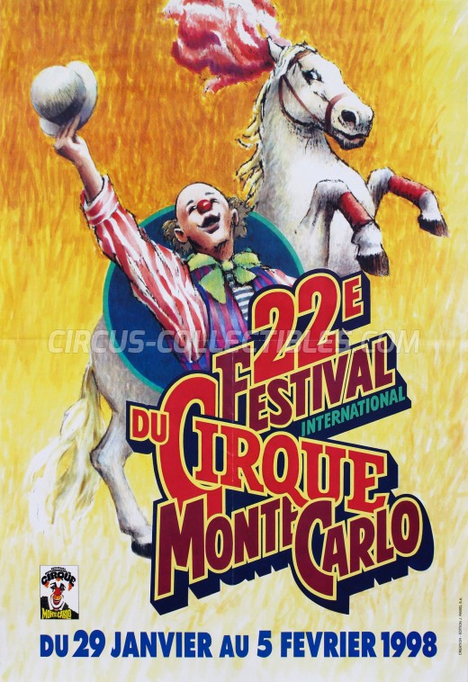 Festival International du Cirque de Monte-Carlo Circus Poster - Monaco, 1998