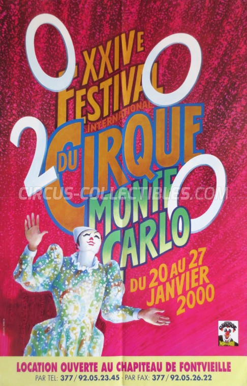 Festival International du Cirque de Monte-Carlo Circus Poster - Monaco, 2000