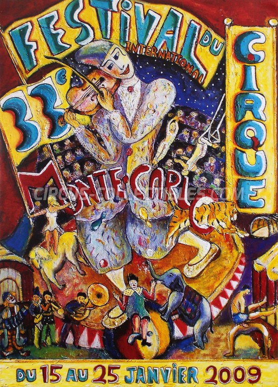 Festival International du Cirque de Monte-Carlo Circus Poster - Monaco, 2009