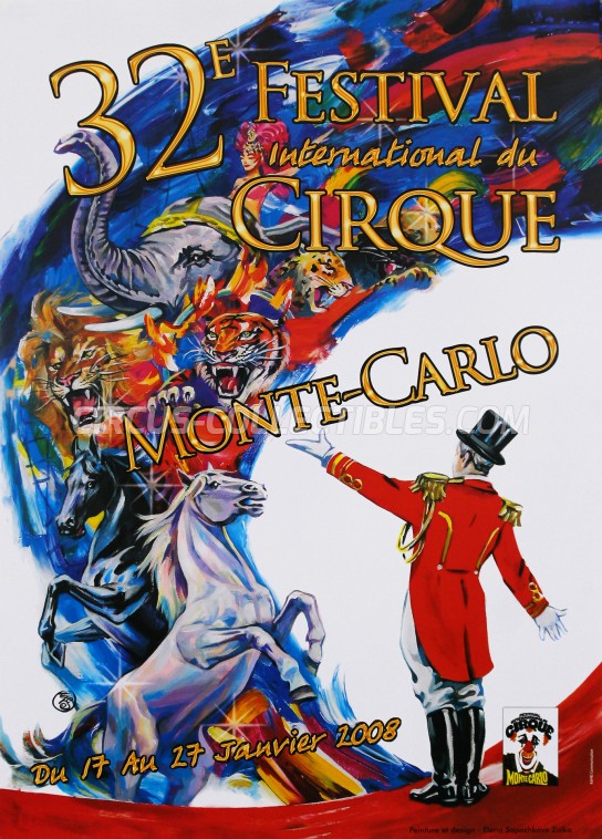 Festival International du Cirque de Monte-Carlo Circus Poster - Monaco, 2008
