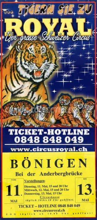 Royal (CH) Circus Poster - Switzerland, 2010