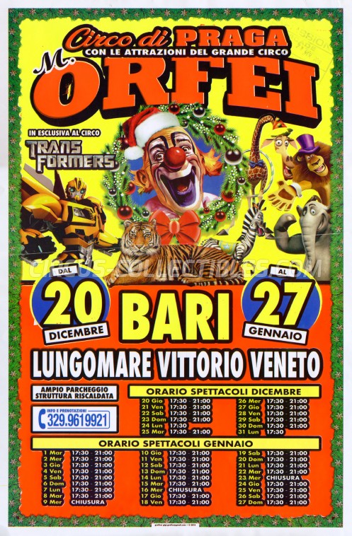 Marina Orfei Circus Poster - Italy, 2018