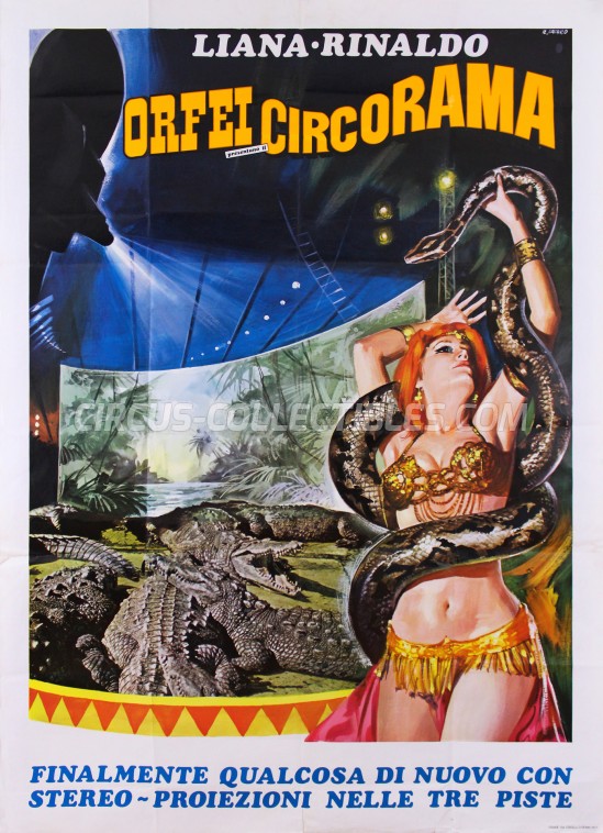 Liana-Rinaldo Orfei Circus Poster - Italy, 1977
