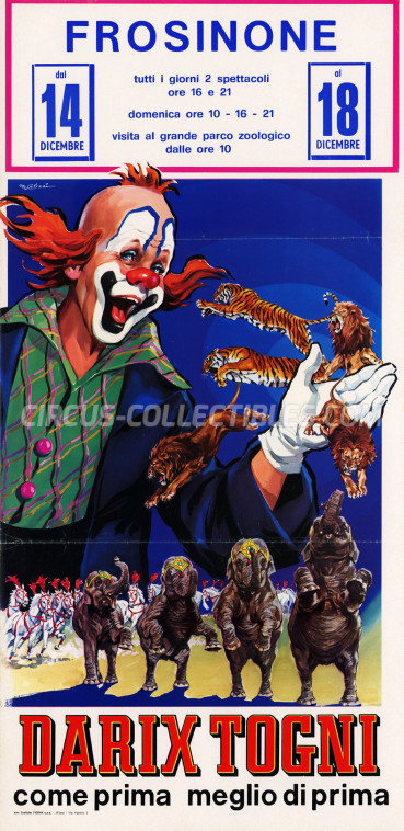 Darix Togni Circus Poster - Italy, 1976