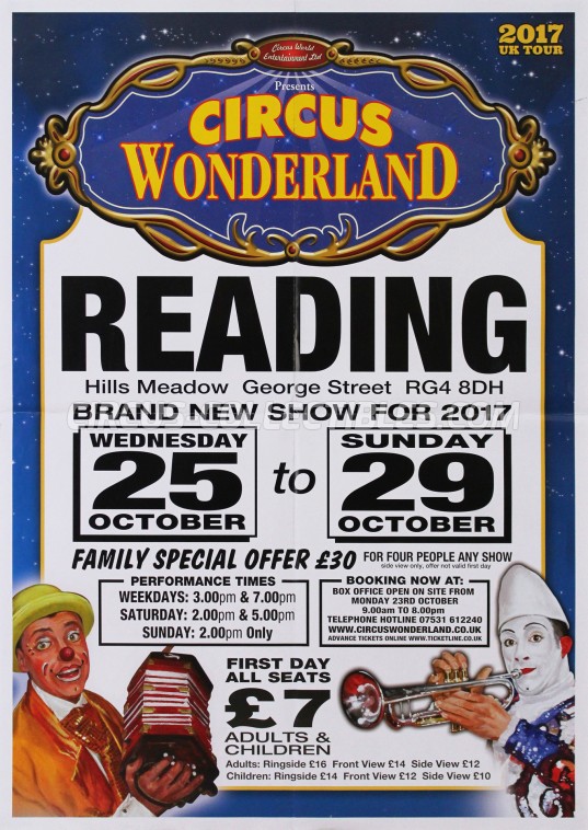 Wonderland (UK) Circus Poster - England, 2017