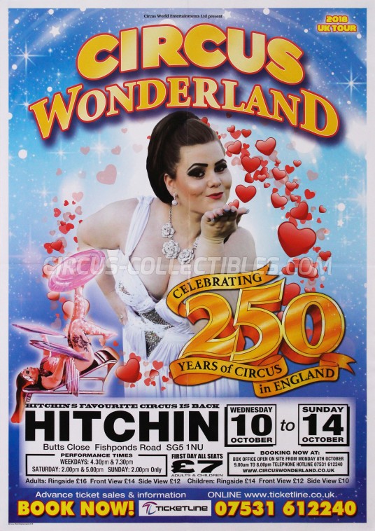 Wonderland (UK) Circus Poster - England, 2018