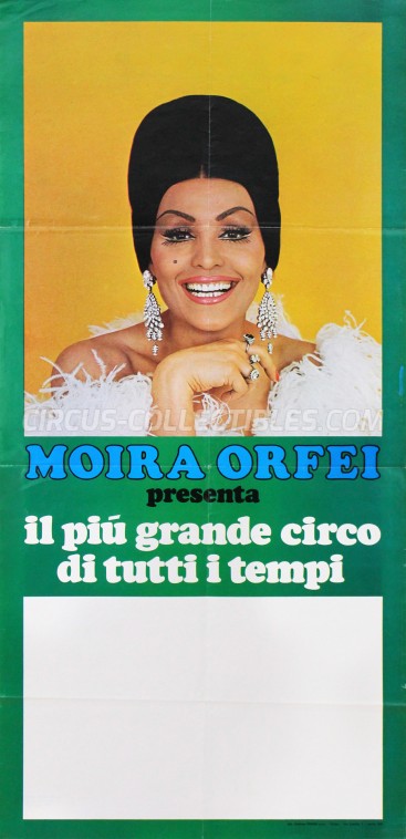 Moira Orfei Circus Poster - Italy, 1975