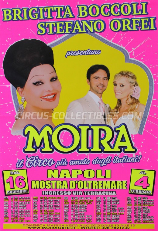 Moira Orfei Circus Poster - Italy, 2017