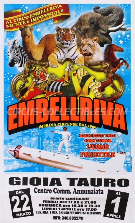 Embell Riva Circus Poster - Italy, 2013