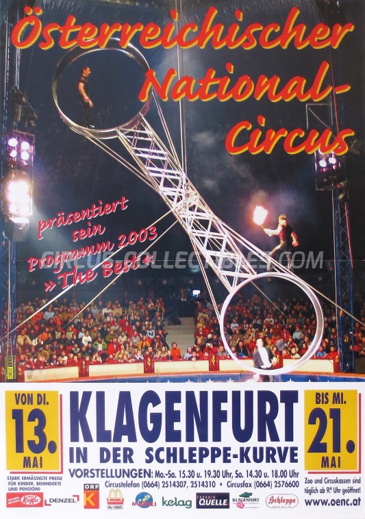 Louis Knie Circus Poster - Austria, 2003