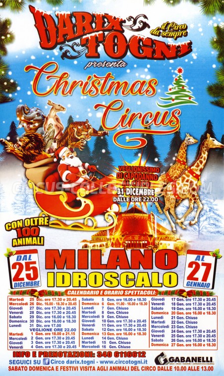 Darix Togni Circus Poster - Italy, 2018