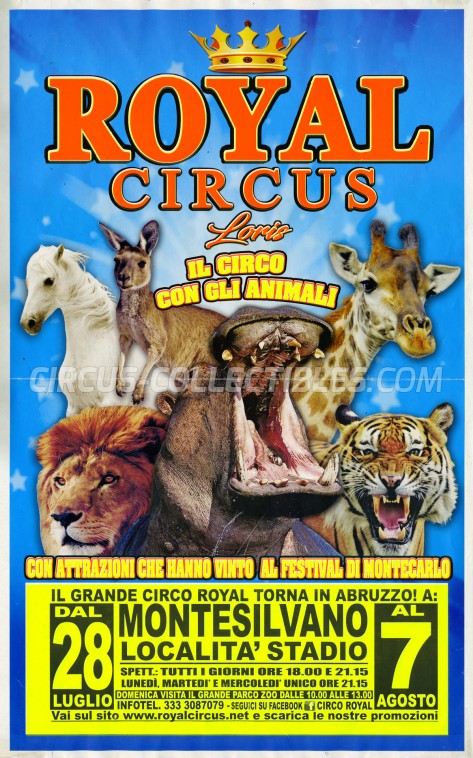 Royal Circus Loris Circus Poster - Italy, 2018