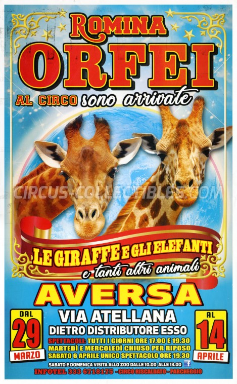 Romina Orfei Circus Poster - Italy, 2019