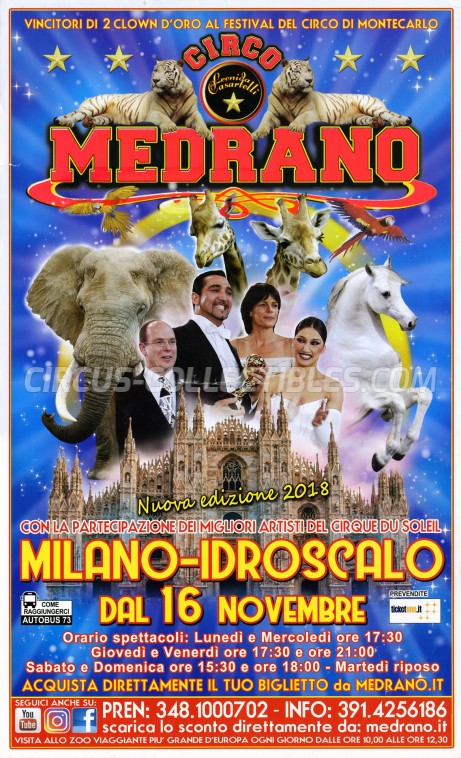 Medrano (Casartelli) Circus Poster - Italy, 2018