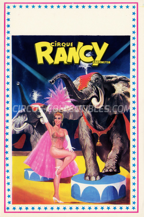 Rancy Carrington Circus Poster - France, 1980