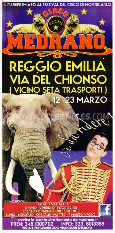 Medrano (Casartelli) Circus Poster - Italy, 2015