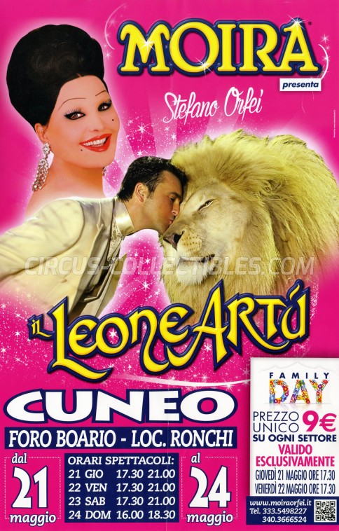 Moira Orfei Circus Poster - Italy, 2015