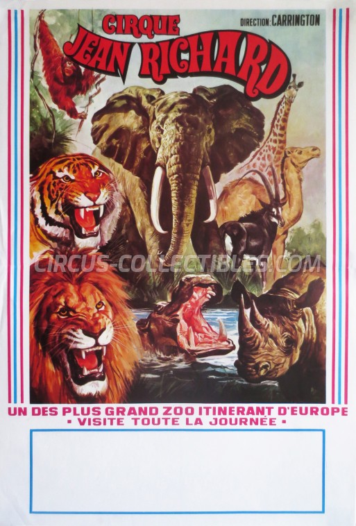 Jean Richard Circus Poster - France, 1984