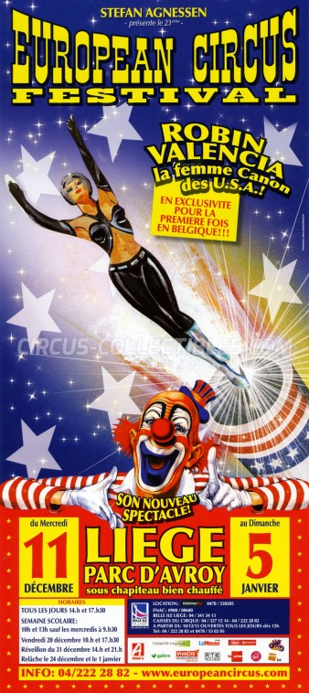 European Circus Festival Circus Poster - Belgium, 2013