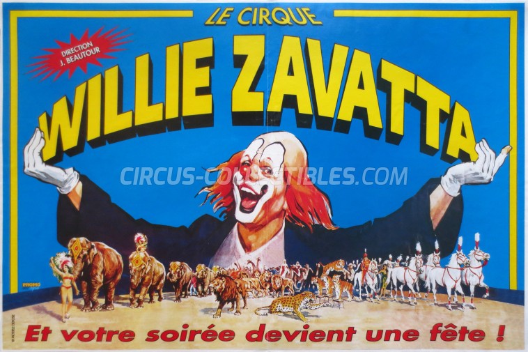 Willie Zavatta Circus Poster - France, 0