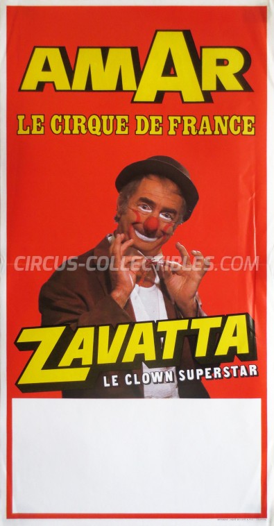 Amar Circus Poster - France, 1976