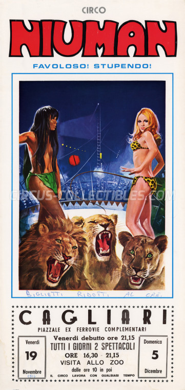Niuman Circus Poster - Italy, 1976