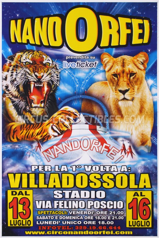 Nando Orfei Circus Poster - Italy, 2018