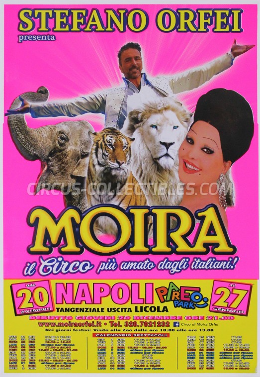 Moira Orfei Circus Poster - Italy, 2018