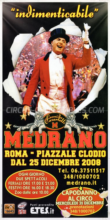 Medrano (Casartelli) Circus Poster - Italy, 2008
