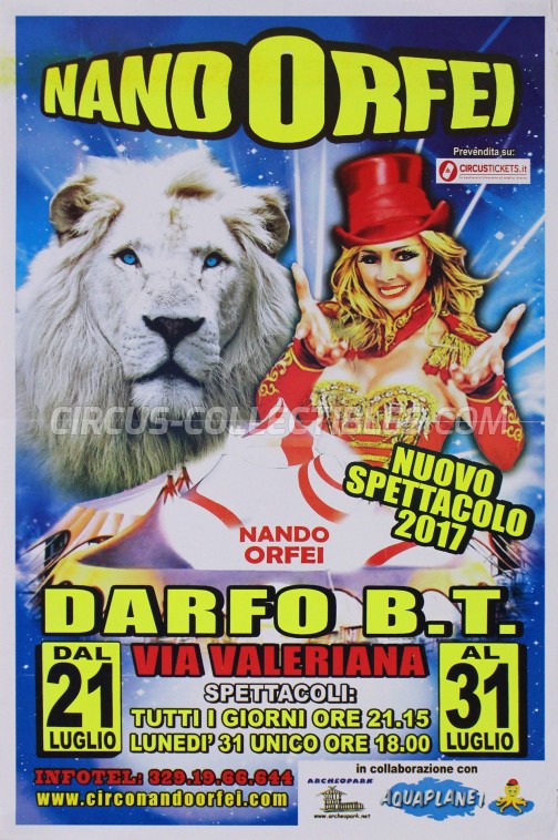 Nando Orfei Circus Poster - Italy, 2017