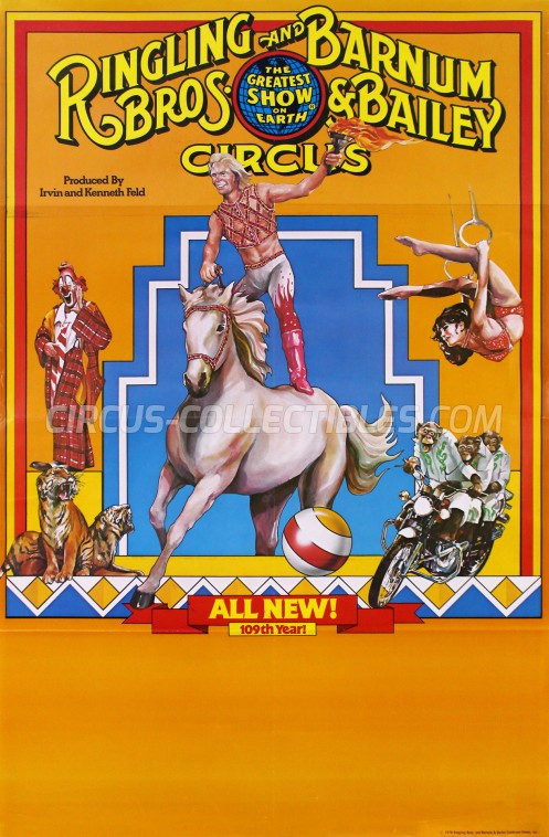 Ringling Bros. and Barnum & Bailey Circus Circus Poster - USA, 1978